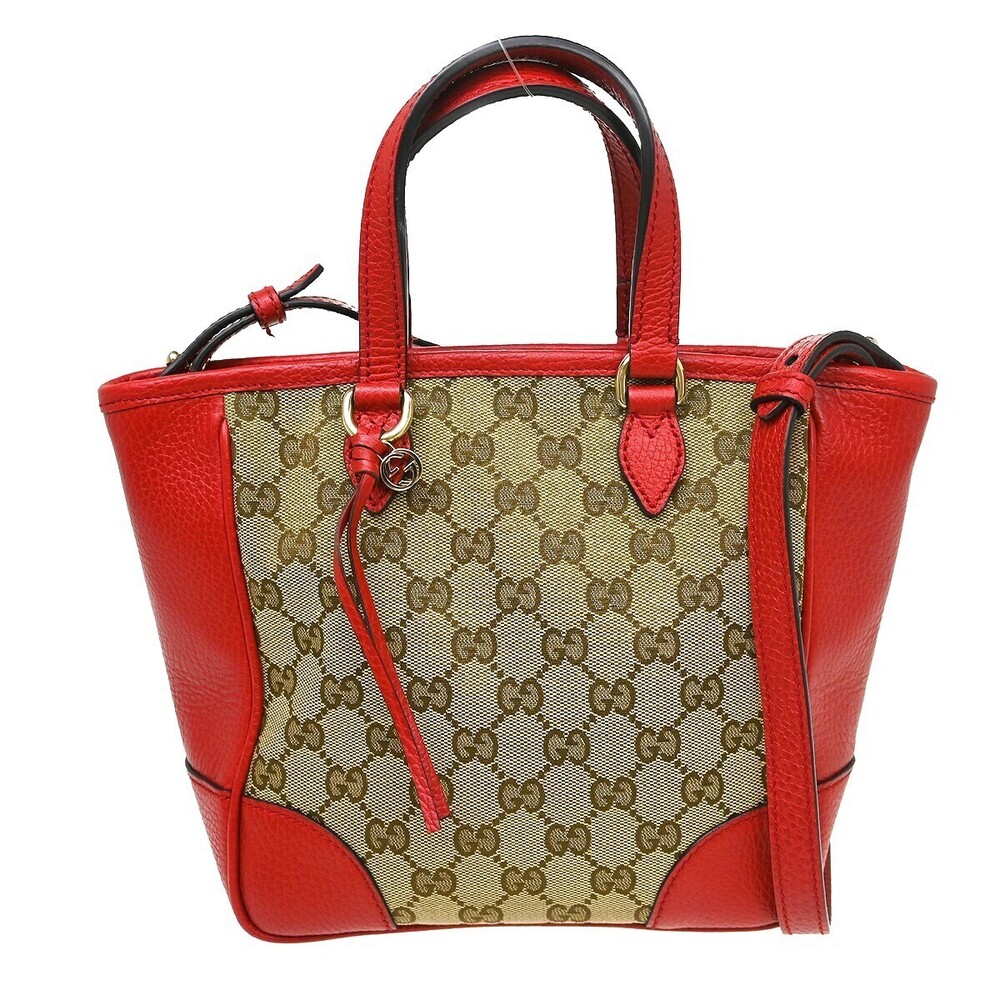 Gucci Bree Tote GG Canvas with Leather Small